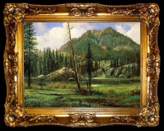 framed  Albert Bierstadt Sierra_Nevada_Mountains, ta009-2